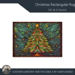 HQ Christmas Rectangular Dance Rug #2 Samtuse963