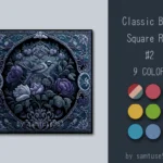 HQ Classic Bird Square Dance Rug #2 Samtuse963