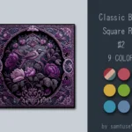 HQ Classic Bird Square Dance Rug #2 Samtuse963
