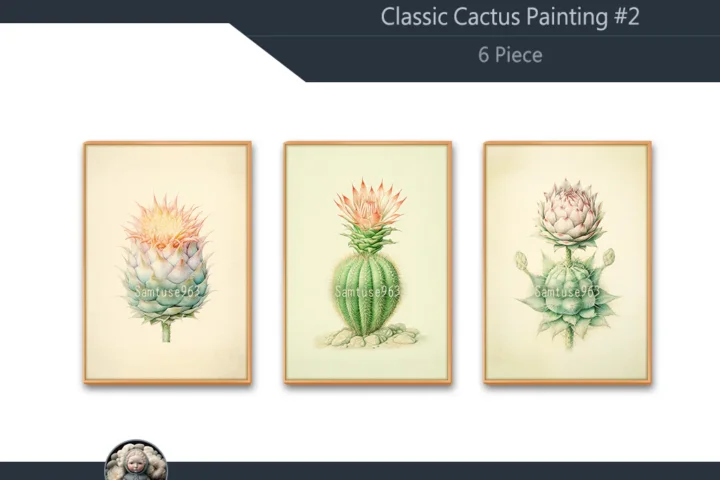 Classic Cactus Painting #2 Sellable Extra A Samtuse963