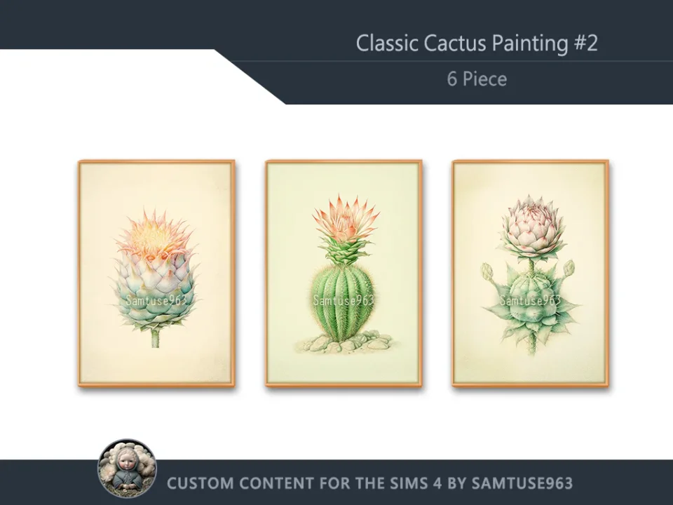 Classic Cactus Painting #2 Sellable Extra A Samtuse963