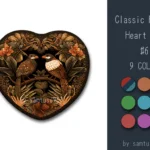 Classic Flower Heart Dance Rug #6 Samtuse963