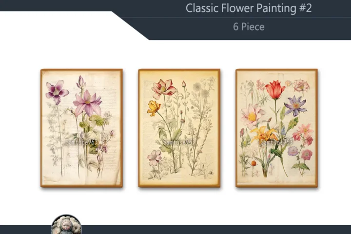 Classic Flower Painting #2 Sellable Extra A Samtuse963