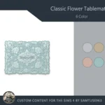 Classic Flower Tablemat #1 Samtuse963