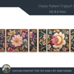 HQ Classic Pattern Triptych #1 Sellable Extra E Samtuse963