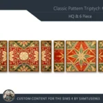 HQ Classic Pattern Triptych #2 Sellable Extra E Samtuse963