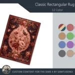 Classic Rectangular Dance Rug #1 Samtuse963