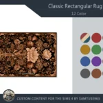 Classic Rectangular Dance Rug #4 Samtuse963