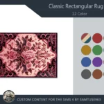 Classic Rectangular Dance Rug #5 Samtuse963