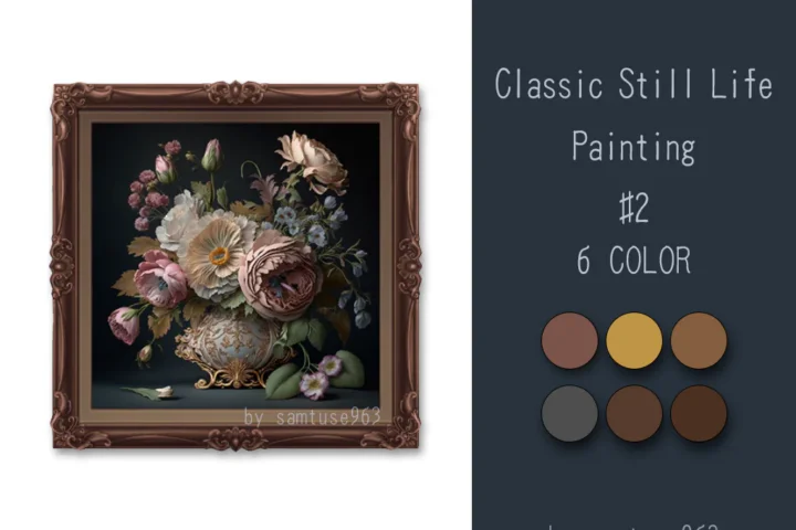 Classic Still Life Painting #2 Samtuse963