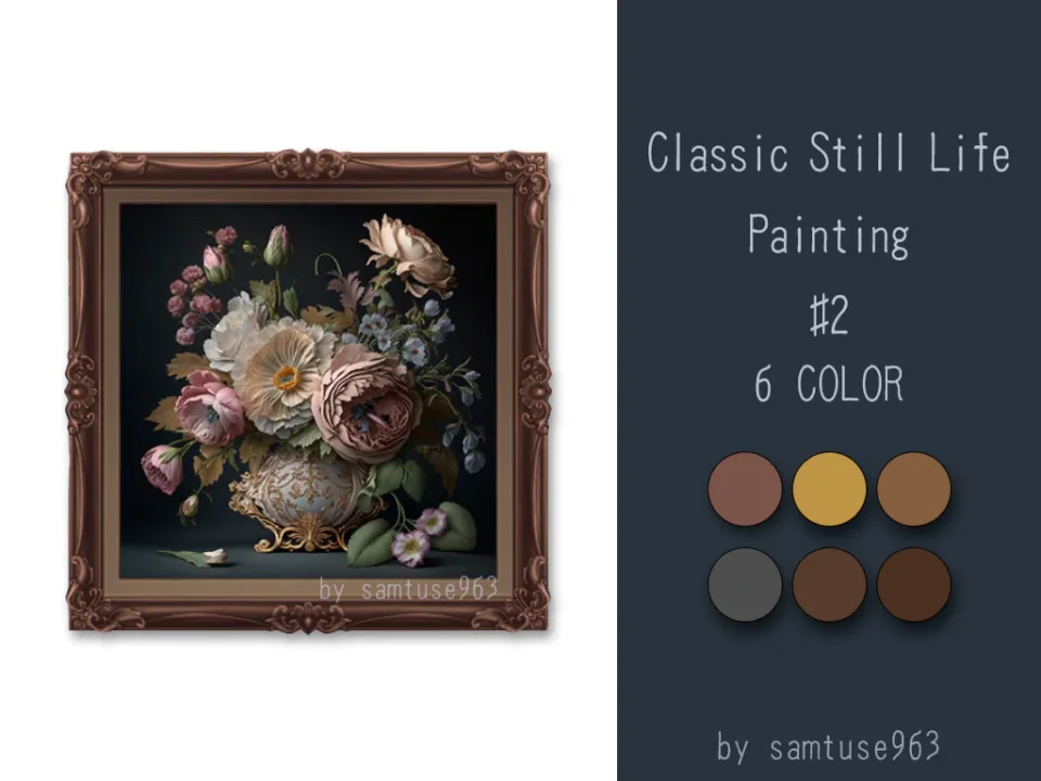 Classic Still Life Painting #2 Samtuse963