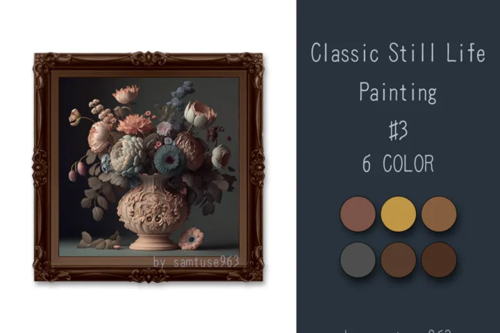 Classic Still Life Painting #3 Samtuse963