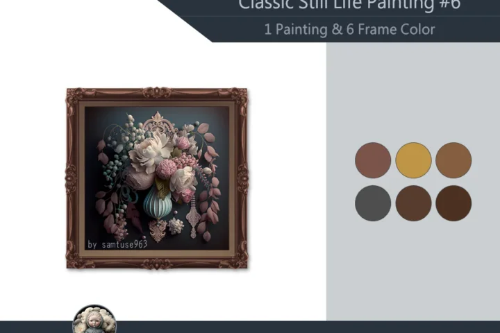 Classic Still Life Painting #6 Samtuse963