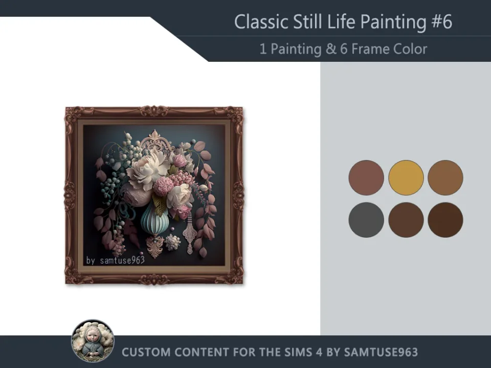 Classic Still Life Painting #6 Samtuse963