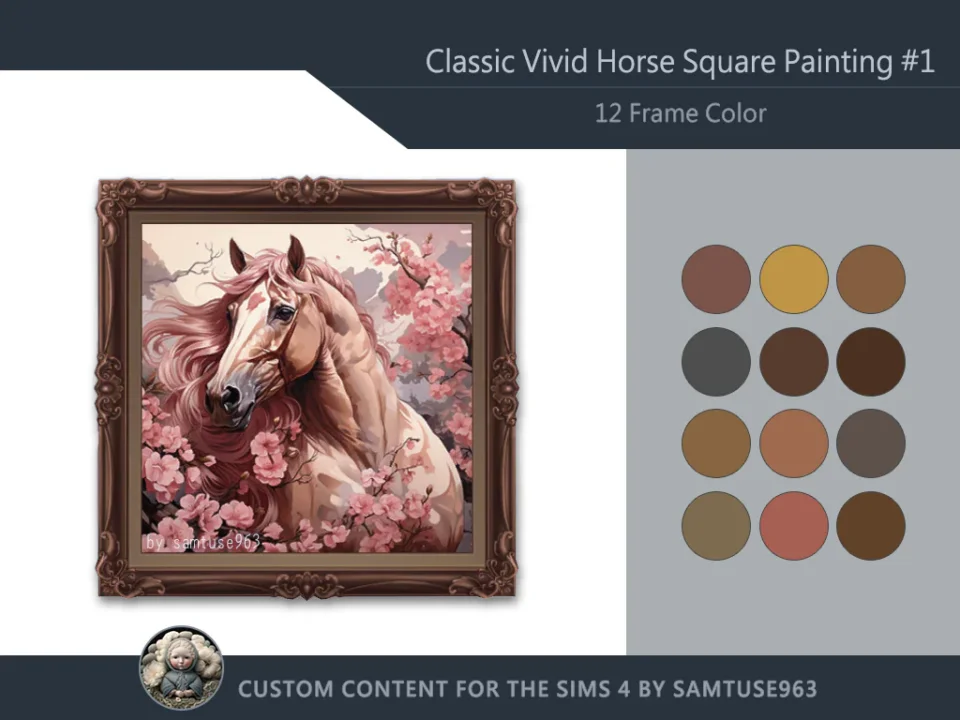 HQ Classic Vivid Horse Square Painting #1 Sellable Samtuse963