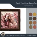HQ Classic Vivid Horse Square Painting #1 Sellable Samtuse963