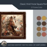 HQ Classic Vivid Horse Square Painting #2 Sellable Samtuse963