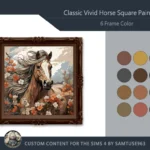 HQ Classic Vivid Horse Square Painting #3 Sellable Samtuse963