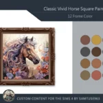 HQ Classic Vivid Horse Square Painting #4 Sellable Samtuse963