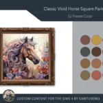 HQ Classic Vivid Horse Square Painting #4 Sellable Samtuse963
