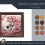 HQ Classic Vivid Horse Square Painting #5 Sellable Samtuse963