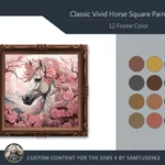 HQ Classic Vivid Horse Square Painting #5 Sellable Samtuse963