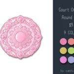 Court Ornate Round Dance Rug #5 Samtuse963
