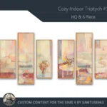 HQ Cozy Indoor Triptych #1 Sellable Extra B Samtuse963