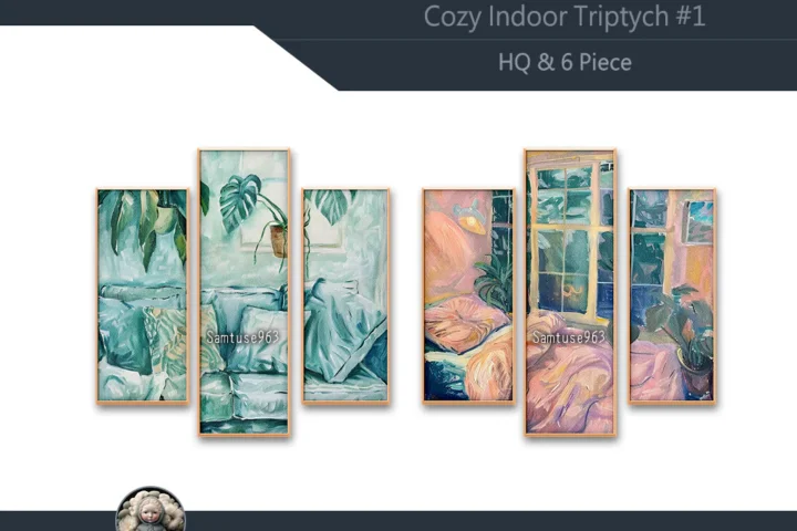 HQ Cozy Indoor Triptych #1 Sellable Extra B Samtuse963