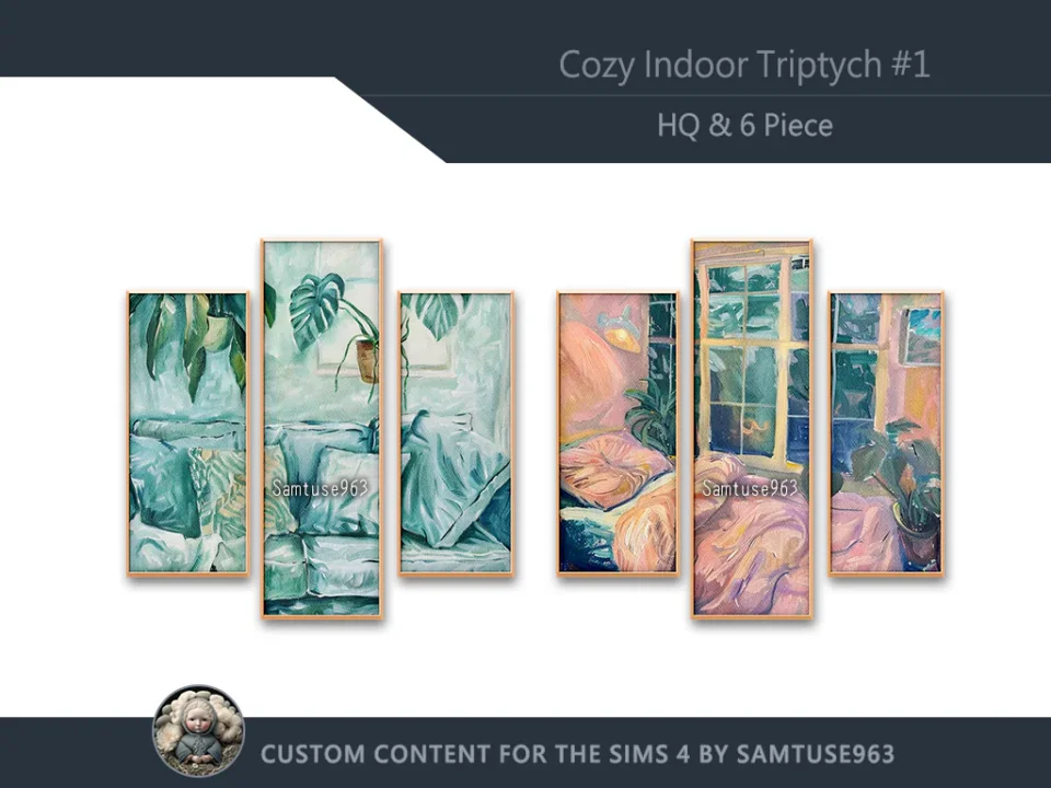 HQ Cozy Indoor Triptych #1 Sellable Extra B Samtuse963