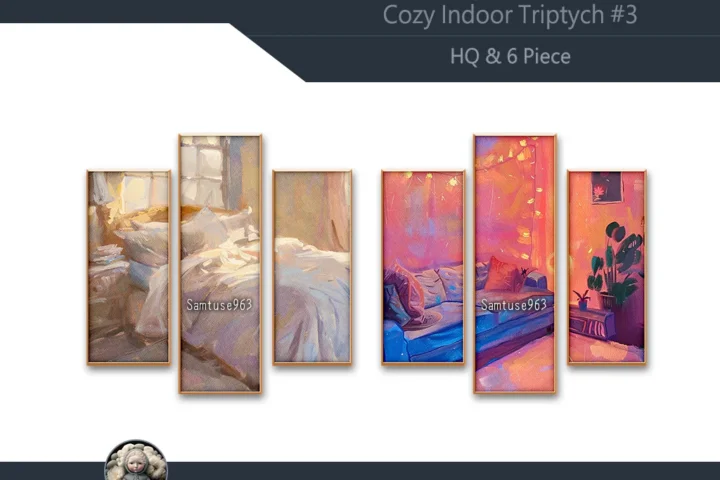 HQ Cozy Indoor Triptych #3 Sellable Extra B Samtuse963