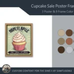 Cupcake Sale Poster Frame #1 Samtuse963
