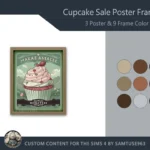 Cupcake Sale Poster Frame #1 Samtuse963