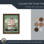 Cupcake Sale Poster Frame #1 Samtuse963