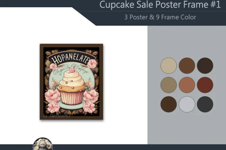 Cupcake Sale Poster Frame #1 Samtuse963