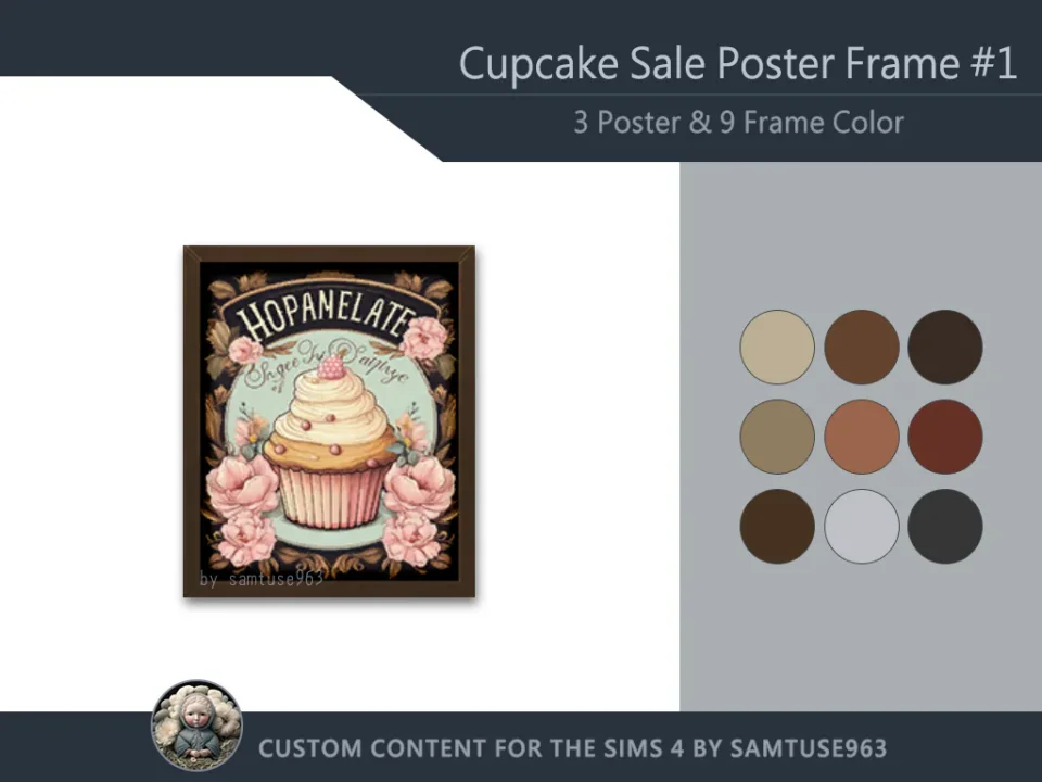 Cupcake Sale Poster Frame #1 Samtuse963