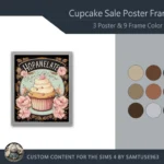 Cupcake Sale Poster Frame #1 Samtuse963