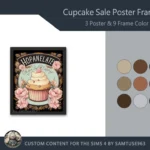 Cupcake Sale Poster Frame #1 Samtuse963