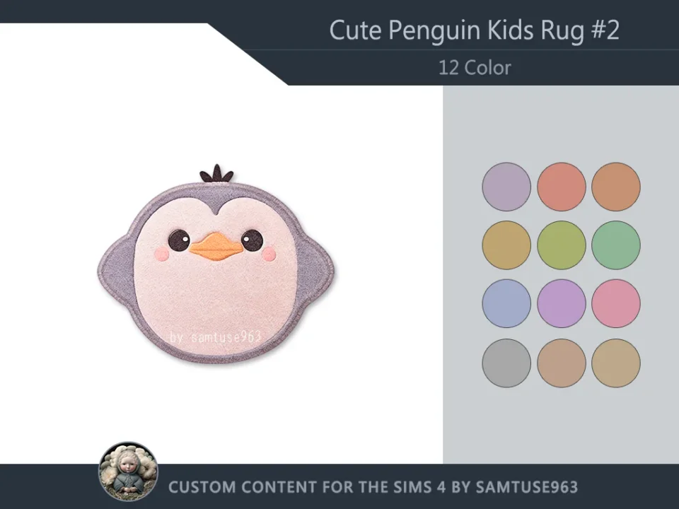 Cute Penguin Kids Dance Rug #2 Samtuse963
