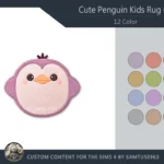 Cute Penguin Kids Dance Rug #2 Samtuse963