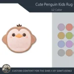 Cute Penguin Kids Dance Rug #2 Samtuse963