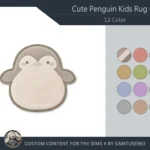 Cute Penguin Kids Dance Rug #1 Samtuse963