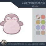 Cute Penguin Kids Dance Rug #1 Samtuse963