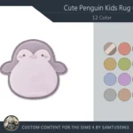 Cute Penguin Kids Dance Rug #1 Samtuse963