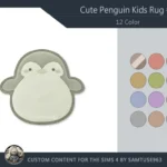 Cute Penguin Kids Dance Rug #1 Samtuse963