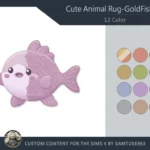 Cute GoldFish Kids Dance Rug #1 Samtuse963