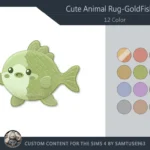 Cute GoldFish Kids Dance Rug #1 Samtuse963