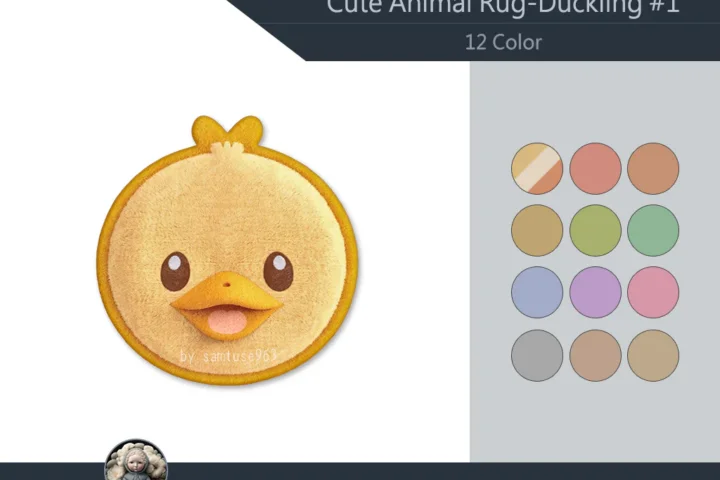 HQ Cute Duckling Kids Dance Rug #1 Samtuse963