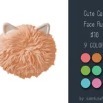 Cute Cat Face Dance Rug #10 Samtuse963