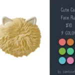 Cute Cat Face Dance Rug #10 Samtuse963